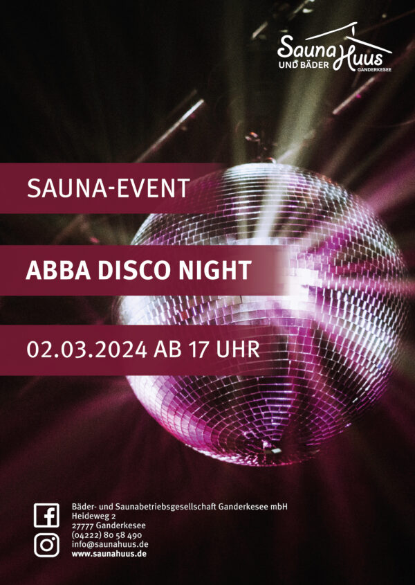 Sauna-Event ABBA Disco Night