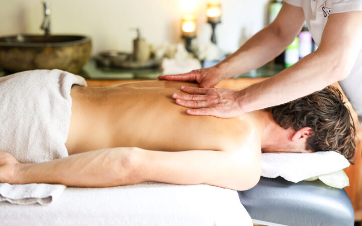 Warme Sheabutter-Massage